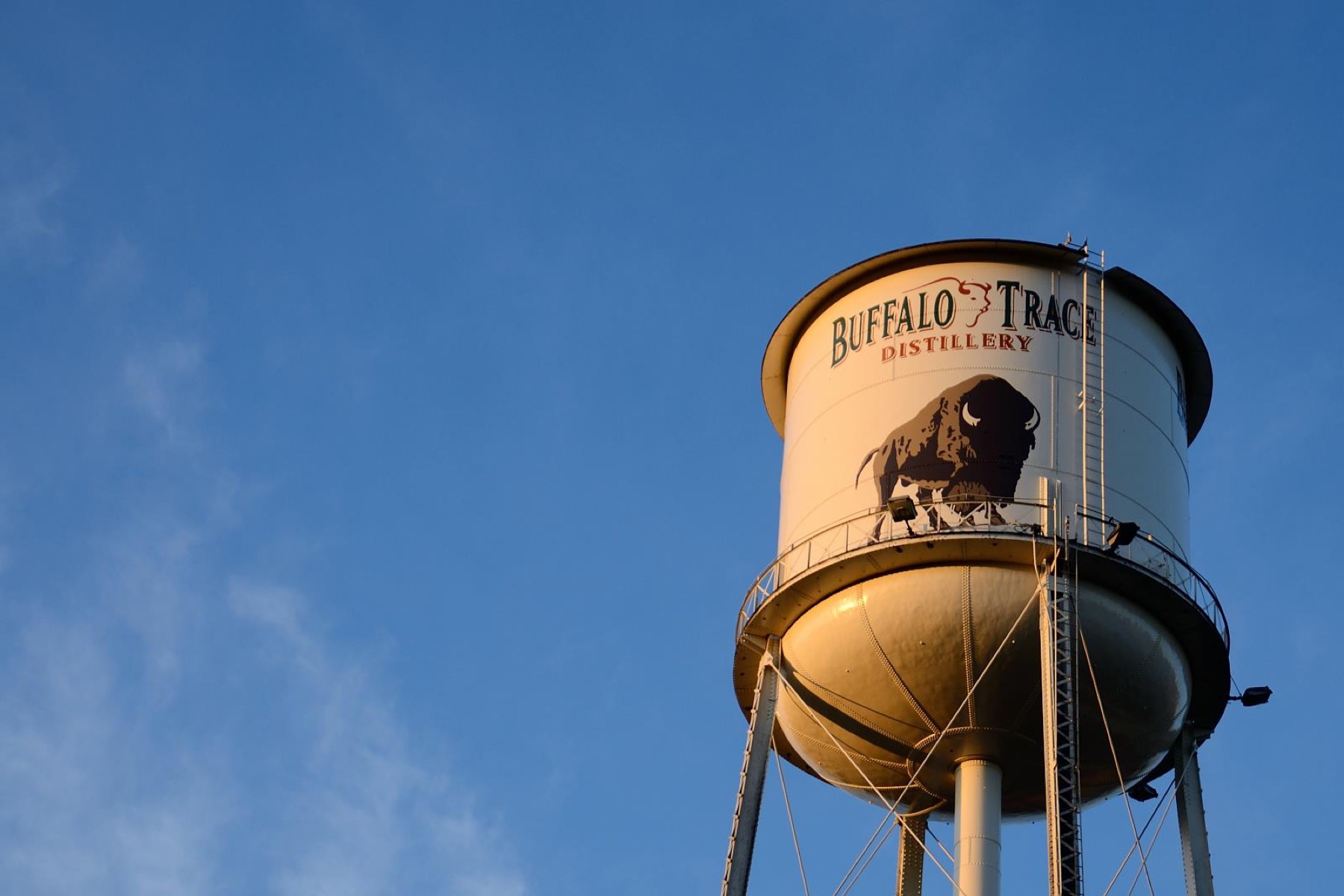 A distillery tower in Kentucky bourbon country